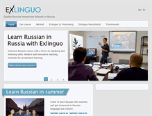 Tablet Screenshot of exlinguo.com